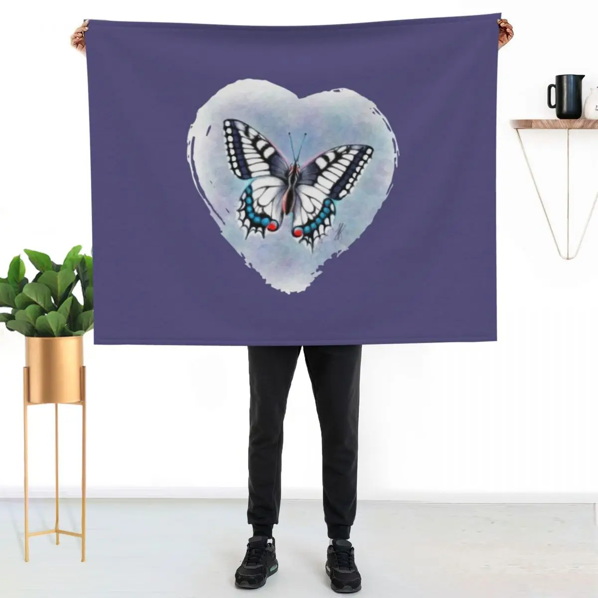 

butterfly Throw Blanket Multi Use Warm Blanket for Living Room Bedroom