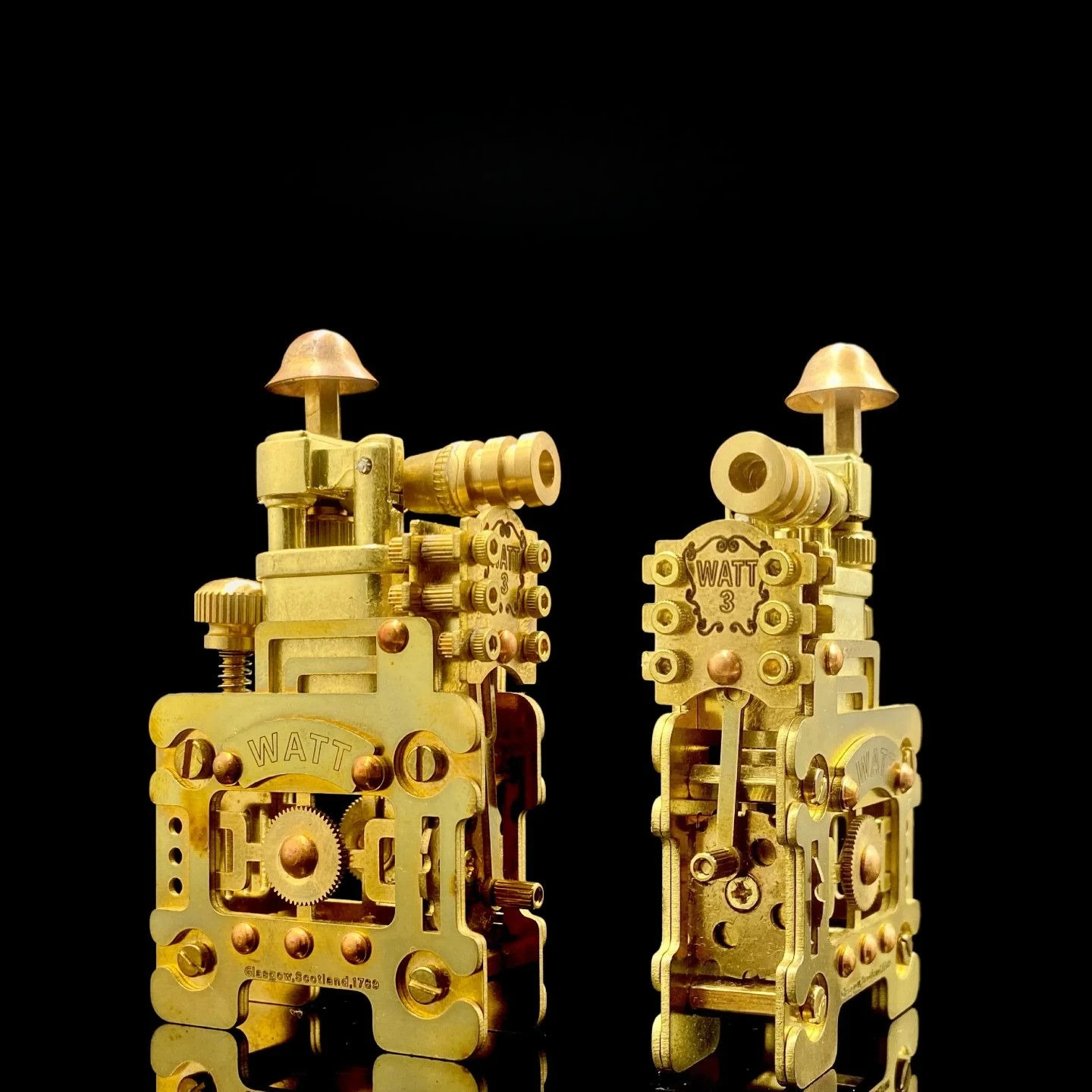 

Brass Handmade Steampunk Kerosine Lighter, Watt Retro Ornament Lighter, Personalized Creative Gift for Men