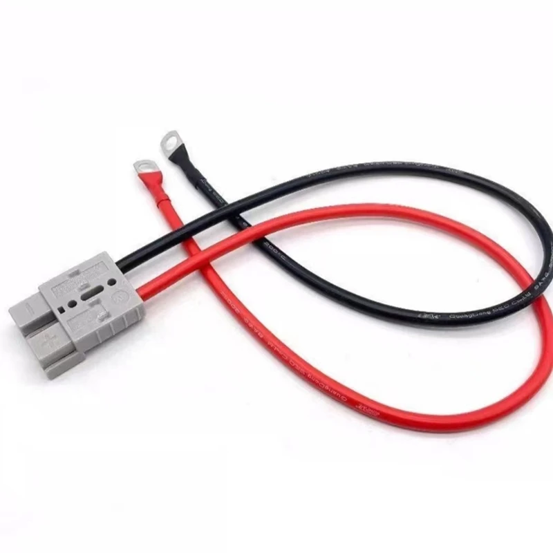 50A 8Awg Battery Quick Connect Electric Forklift Cable Kit With O Ring Terminal,40Cm/1Ft With Quick Connector