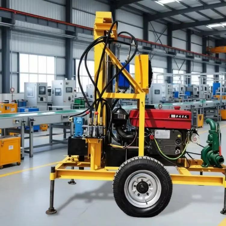 Customized 35HP Flexible Crawler Water Well Drilling Rig for 180m Deep Water Well Project