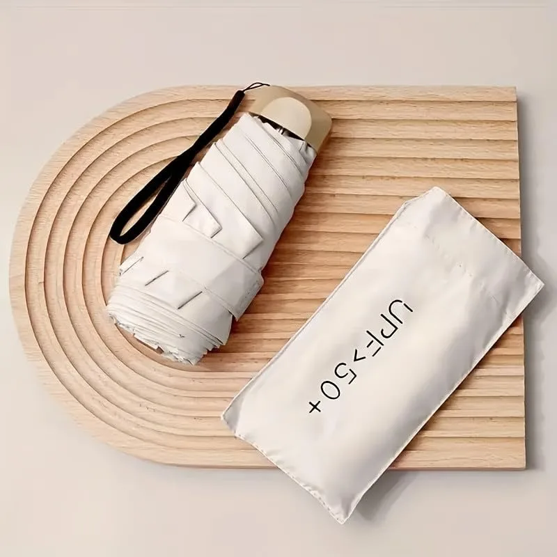1pcs 50% Off Flat Umbrella, Both for Rain and Sun, Lightweight and Compact, Small Pocket Umbrella, Sunscreen, Sun Umbrella