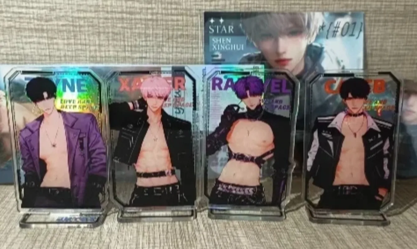 

Love and Deepspace Rafayel Zayne Xavier Figures Anime Stand Acrylic Model Action Figure Friends Couples Gifts Ornament Cos Toys