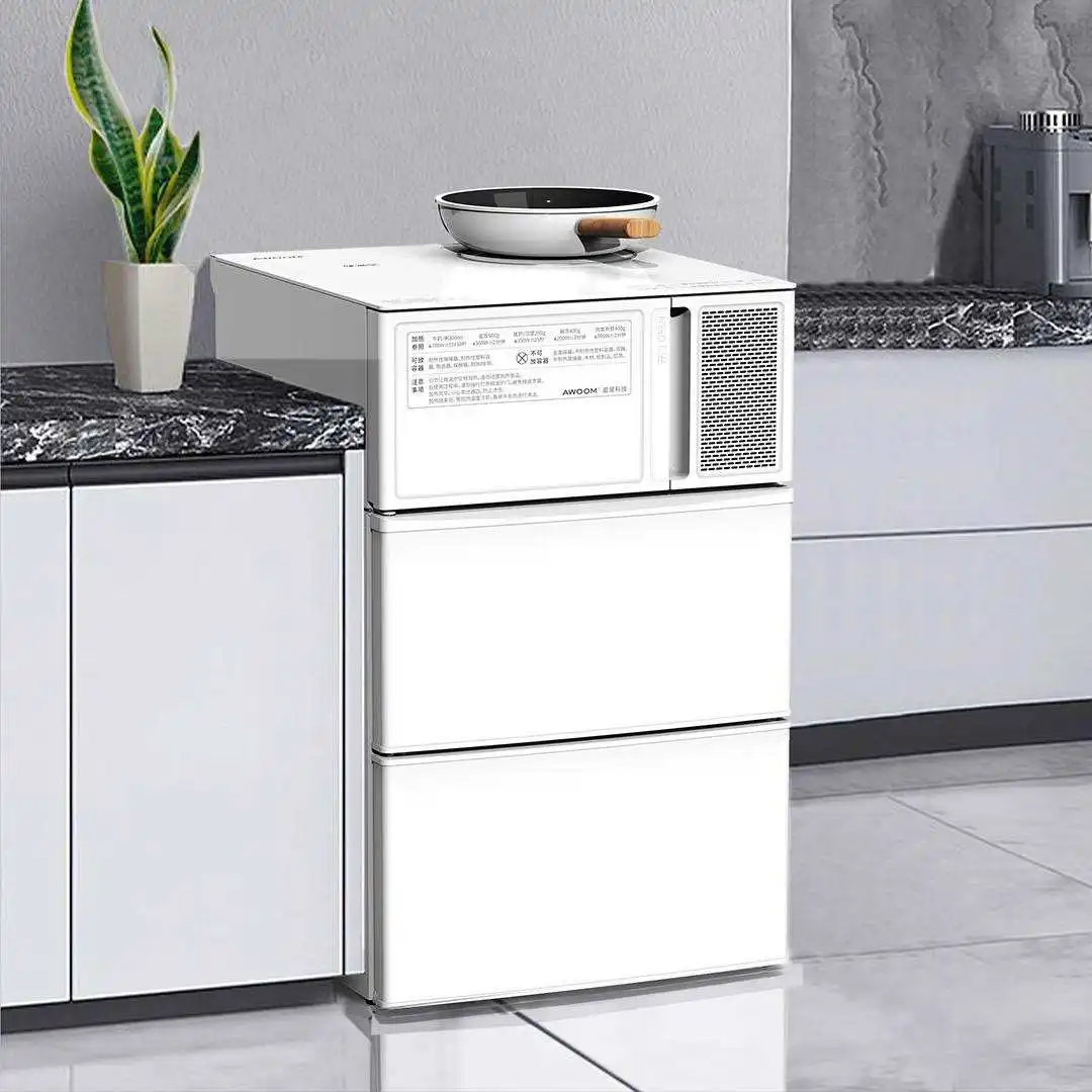 

Technology 4-in-1 Micro Kitchen Appliances Mini Solitary Living Cabinet Apartment Office Small Unit Cooking