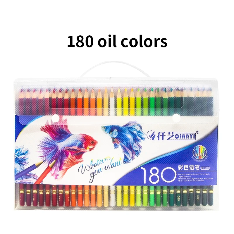 Lápis De Cor A Óleo Profissional, Crayon Aquarela De Madeira Macia, Desenho Lápis, Material De Arte Escolar, 72 Cores, 120 Cores, 150 Cores, 180 Cores