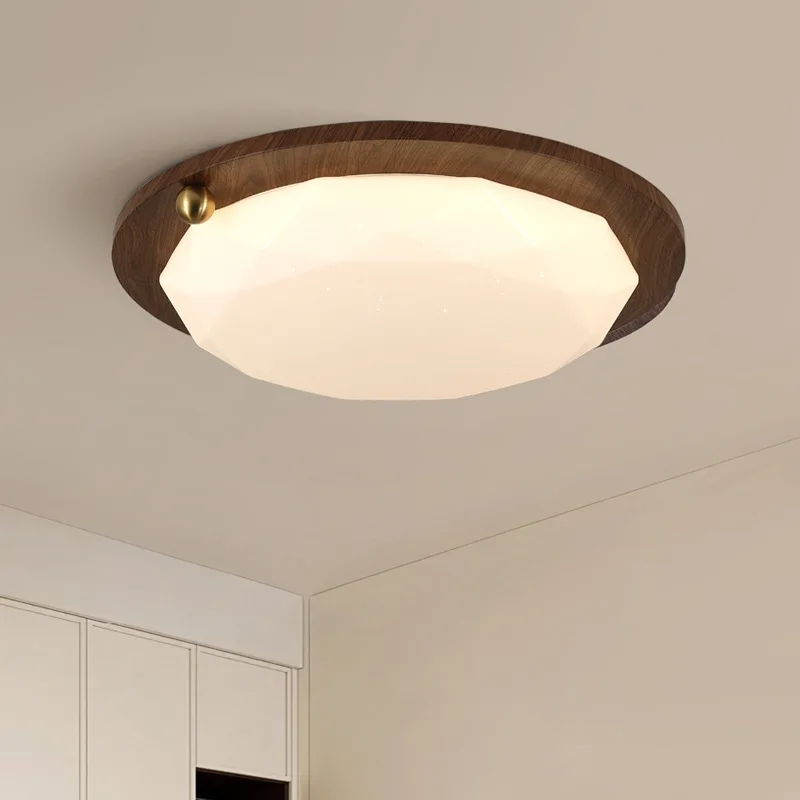 مصباح سقف لغرفة النوم في العصور الوسطى، جديد من وابي الرملي، لون الجوز، حماية كاملة للعين #5