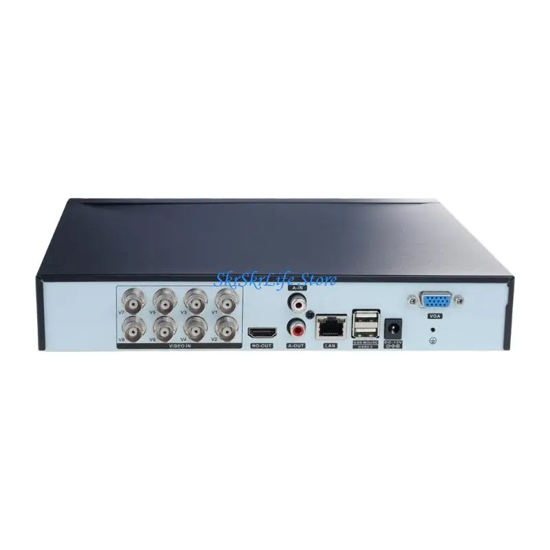 E65E 8 Input Channel CCTV DVR Metal Case With VGA Output Networking Connection