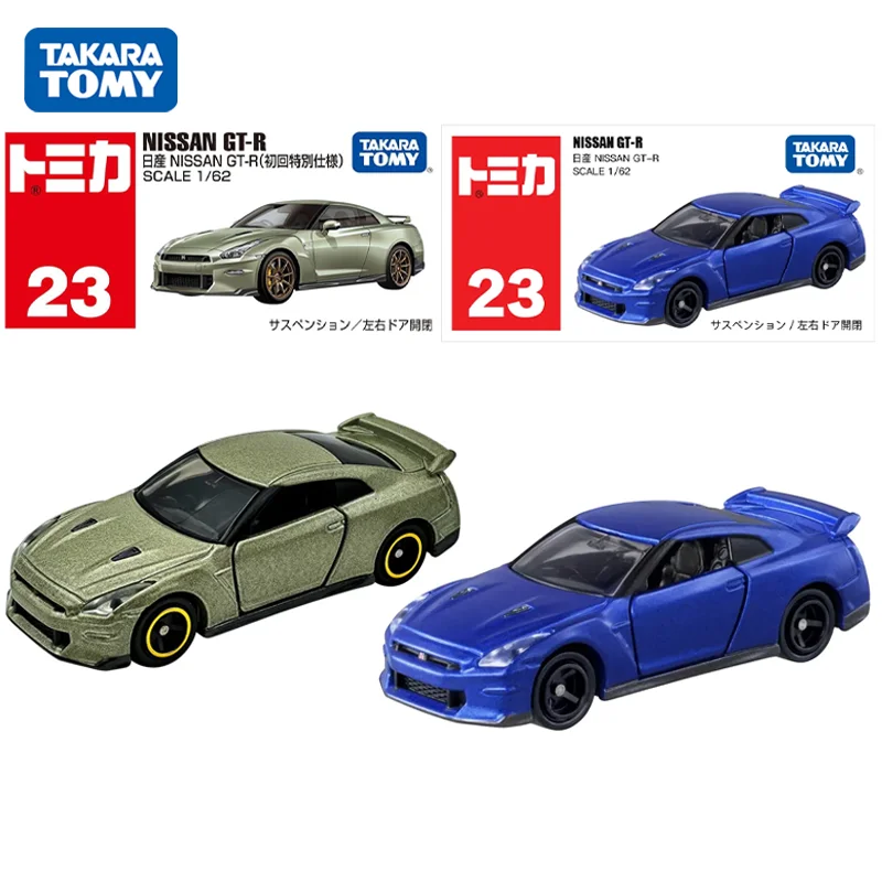 TAKARA TOMY Tomica 1/62 NO.23 Nissan GT-R Sports Car Mini Diecast Alloy Model Car Toy Metal Gifts for Children Boys