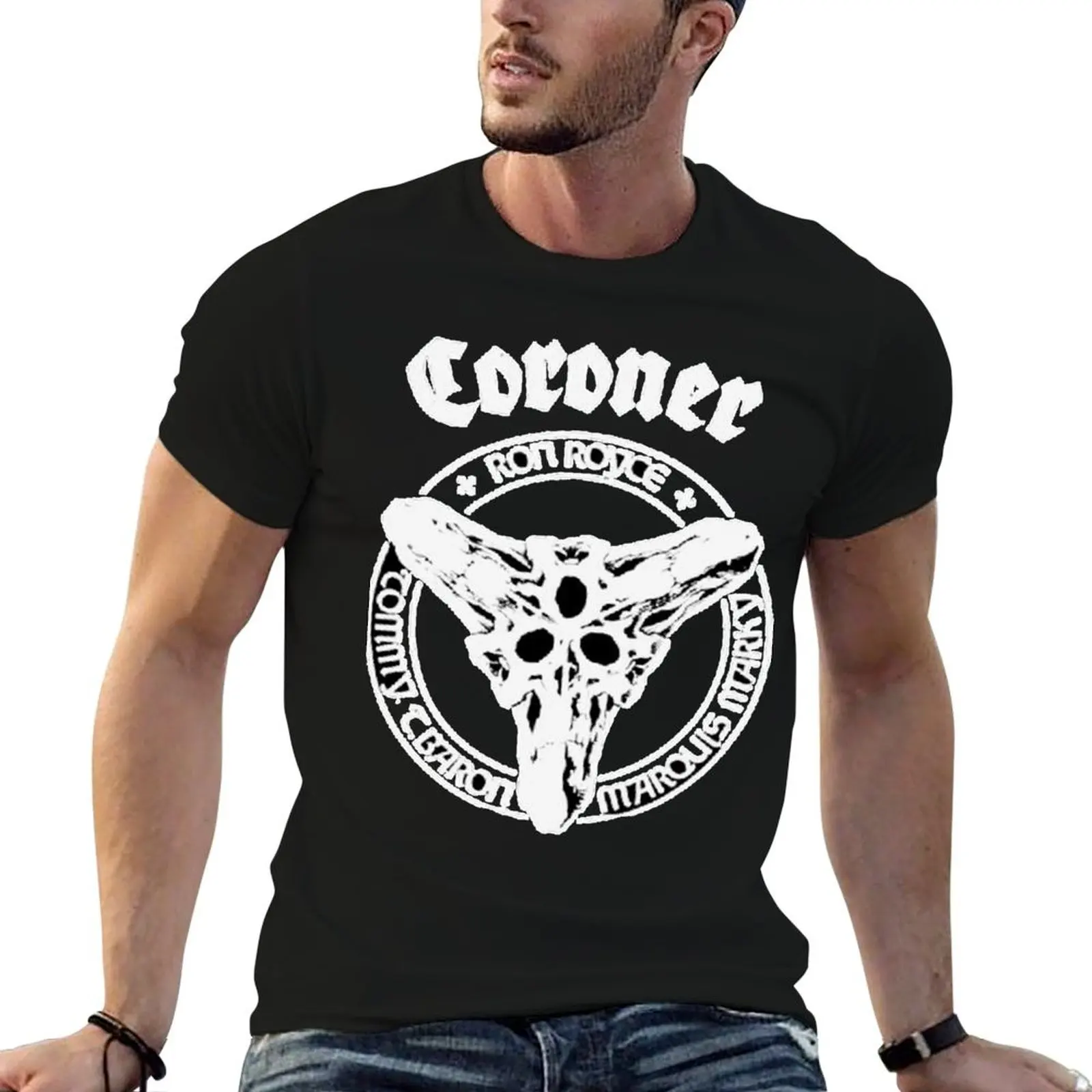 coroner band rock coroner coroner T-Shirt Casual Fashion Short Sleeve Cotton T-Shirt