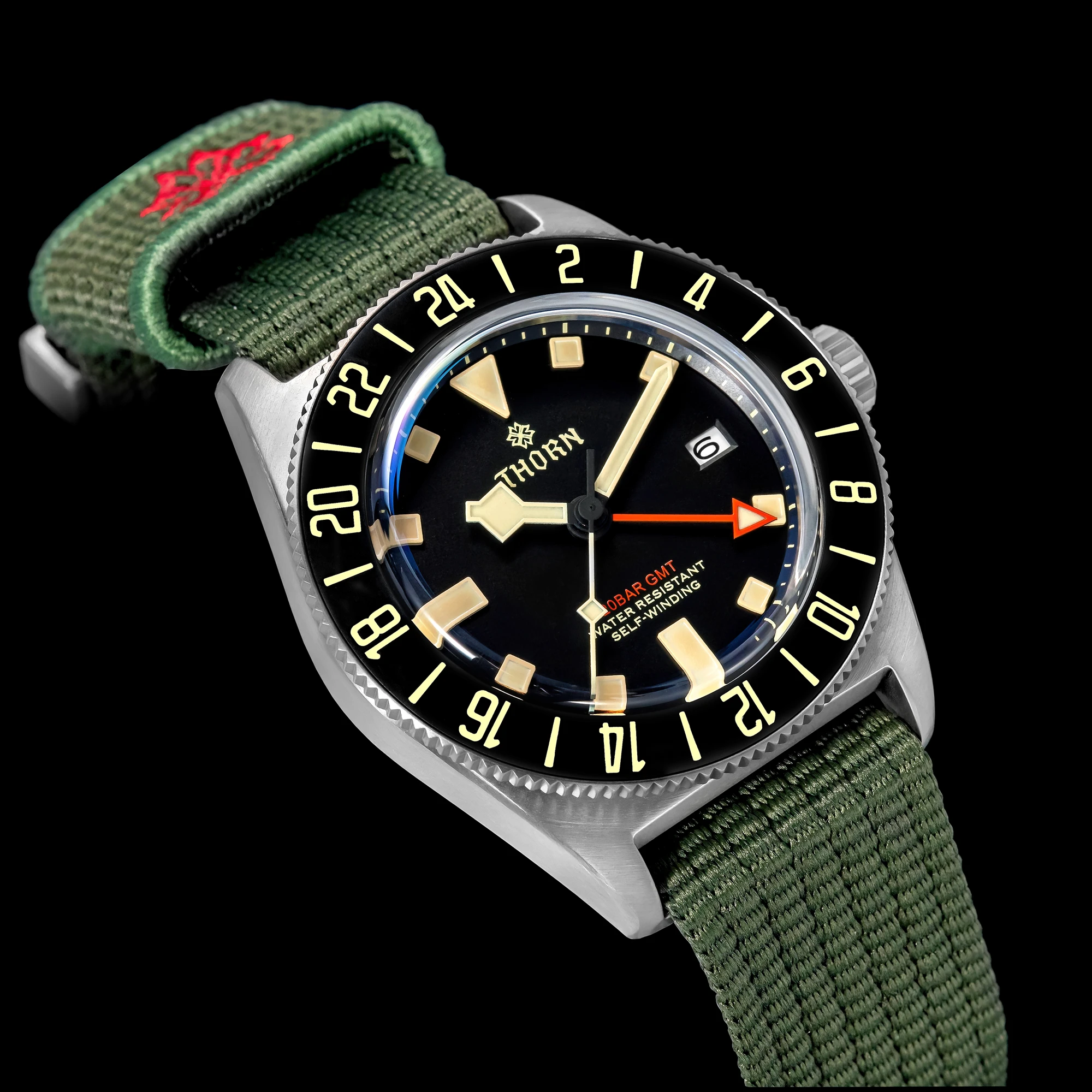 New THORN T020 Titanium GMT Watch FXD Diving 42mm NH34 Automatic