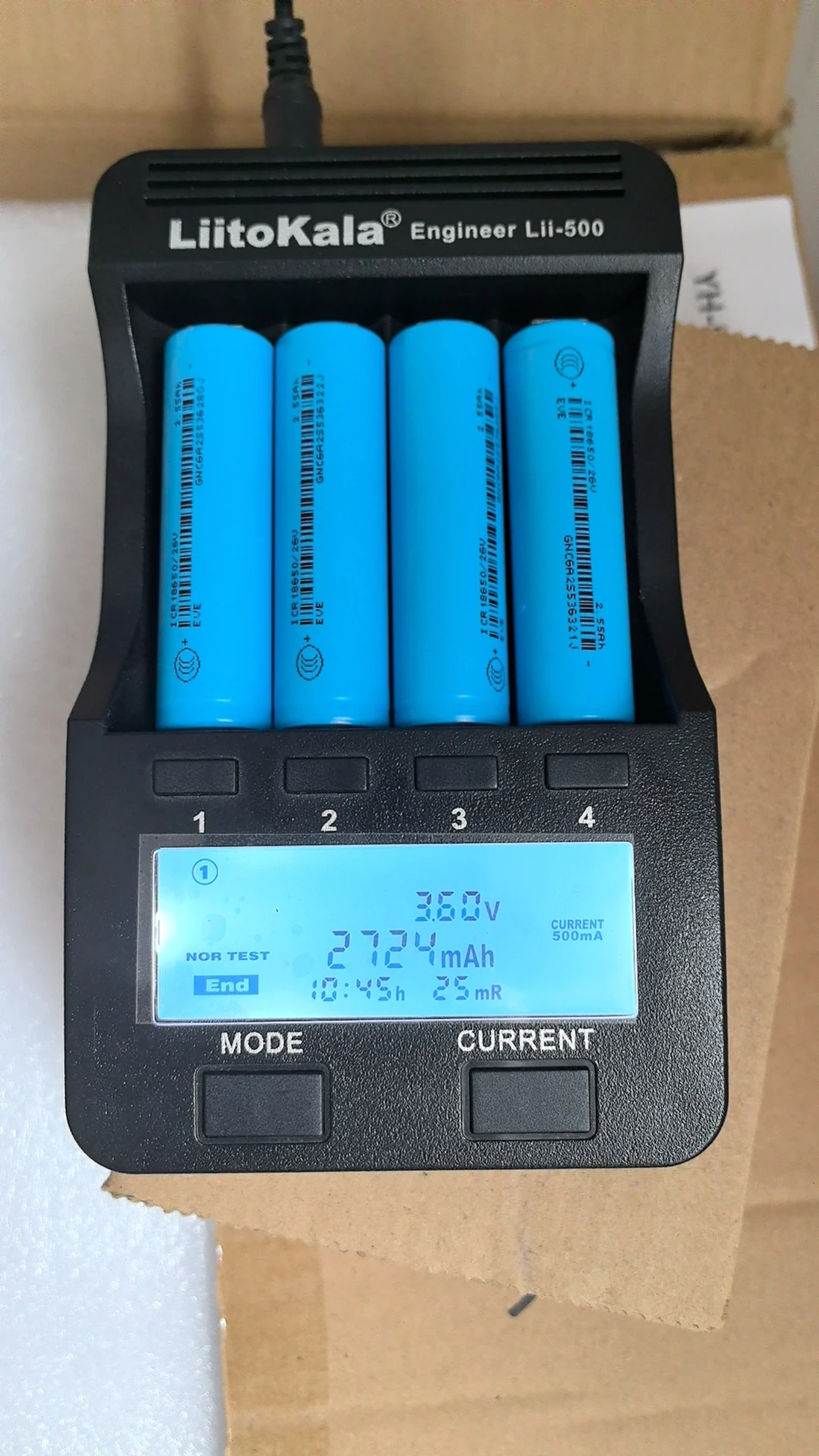 100% original kepah  ICR 18650/26V 3.6V 18650 2550mAh Sufficient capacity Rechargeable Lithium Battery Flashlight Battery