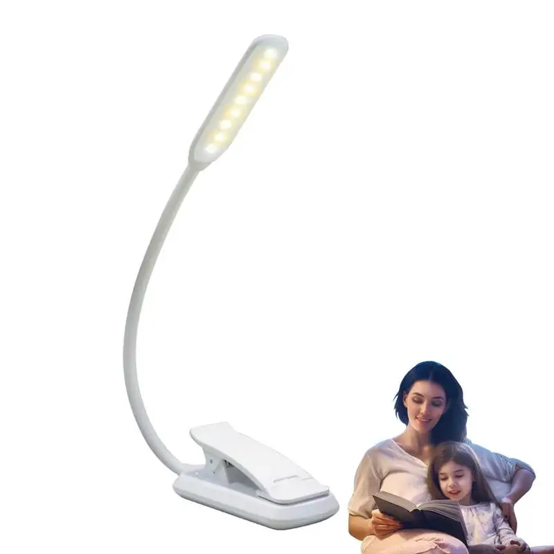 

Book Light For Reading In Bed Clip On Light Ultralight Eye Protection Rechargeable Clip On Book Light For Desk Bed Headboard And