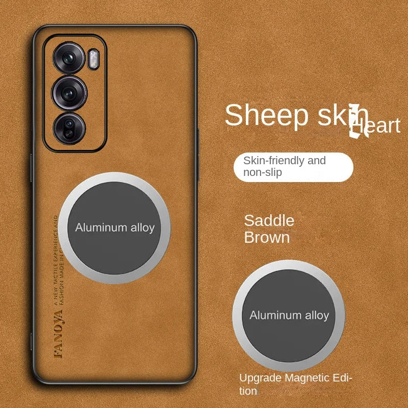 Für Oppo Reno 12 Pro Fall weiche Pu Haut mit magnetischer Schutzhülle für Oppo Reno12 12pro Full Cover Telefon hülle