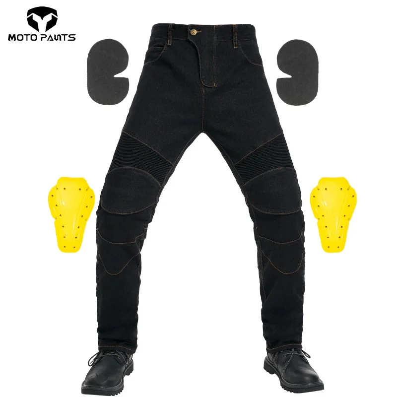 Motorcycle Jeans Wearable Motorcycle Motorbike Moto Trousers Touring Racing Riding Pants With CE Motorbike Protection - Image 2