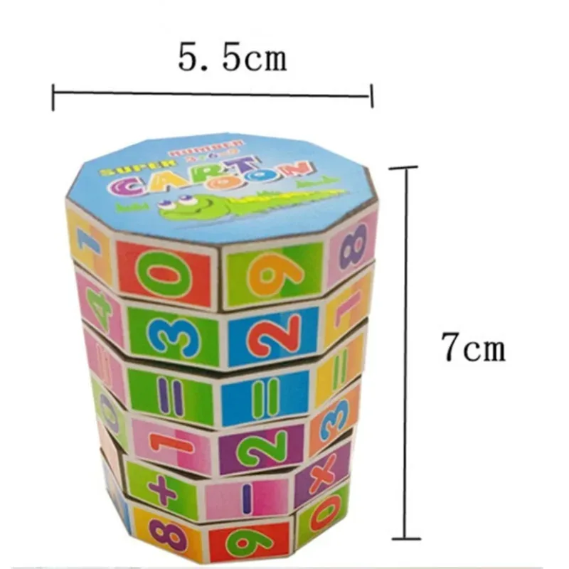 Children Montessori Toy Mathematics Numbers Magic Cube Toy Puzzle Game Early Learning Educational Fun Calculate Math Game