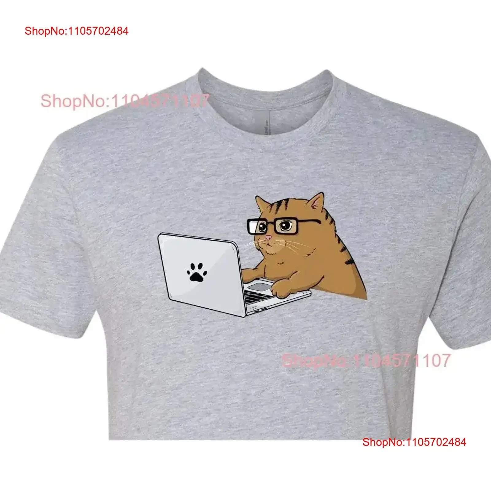 Purrgrammer color Men's T Shirt Meme Funny Cat Lover programmer cats computers Dad vintage Washed Unisex Versatile Slightly
