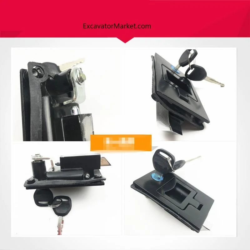 High Quality For Yuchai 35-55-60-80-135-210-230-6-7-8 Toolbox Lock Battery Box high quality excavator accessories