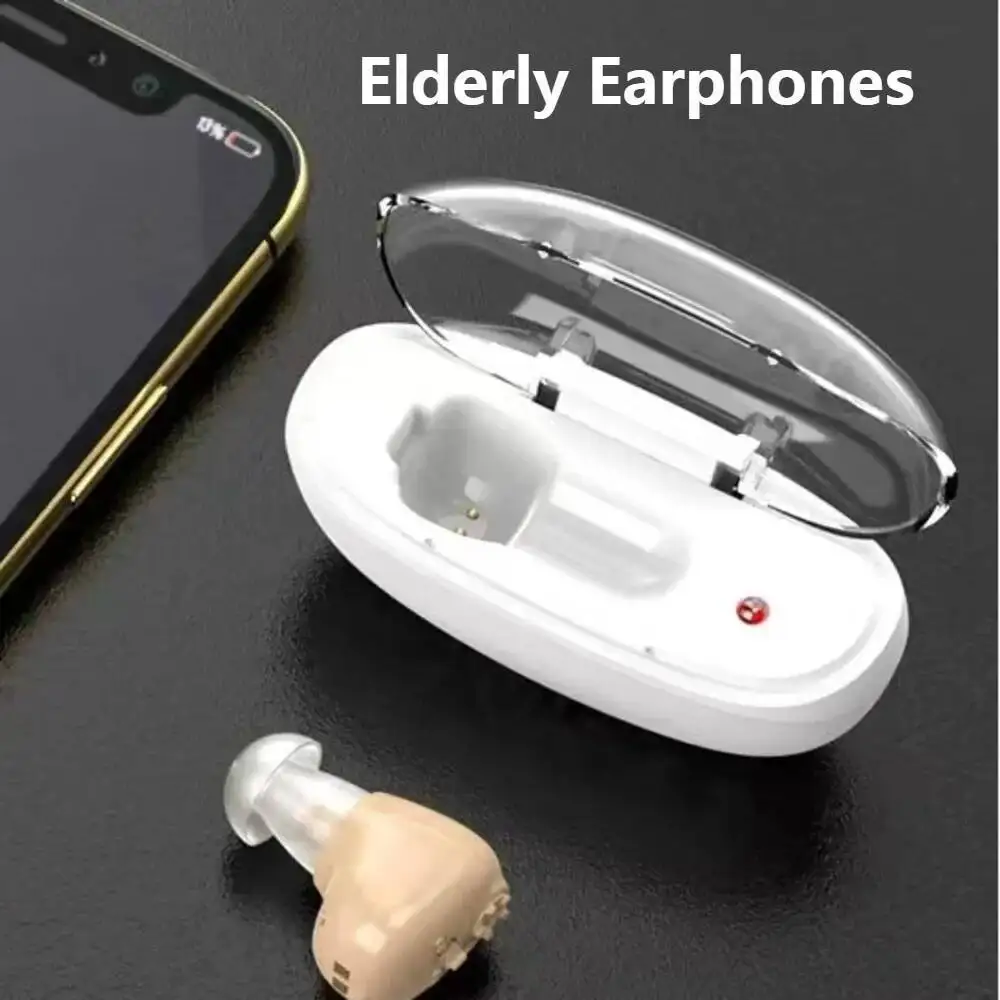 

ITE Models Enhanced Listening Noise Reduction Mini Magnetic Earbuds Invisible Rechargeable Single Earphones For Elderly Gifts