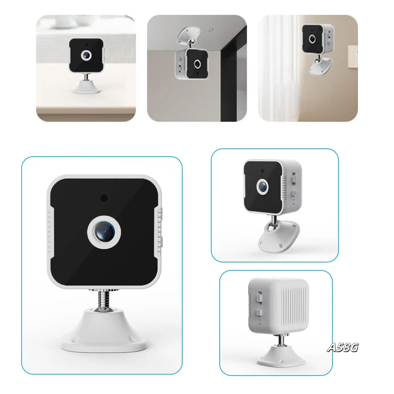 

Baby Monitor Auto Tracking Mini Wifi Camera 1080P Smart Home Surveillance Wireless IP Camera Two Way Audio Infrared Durable