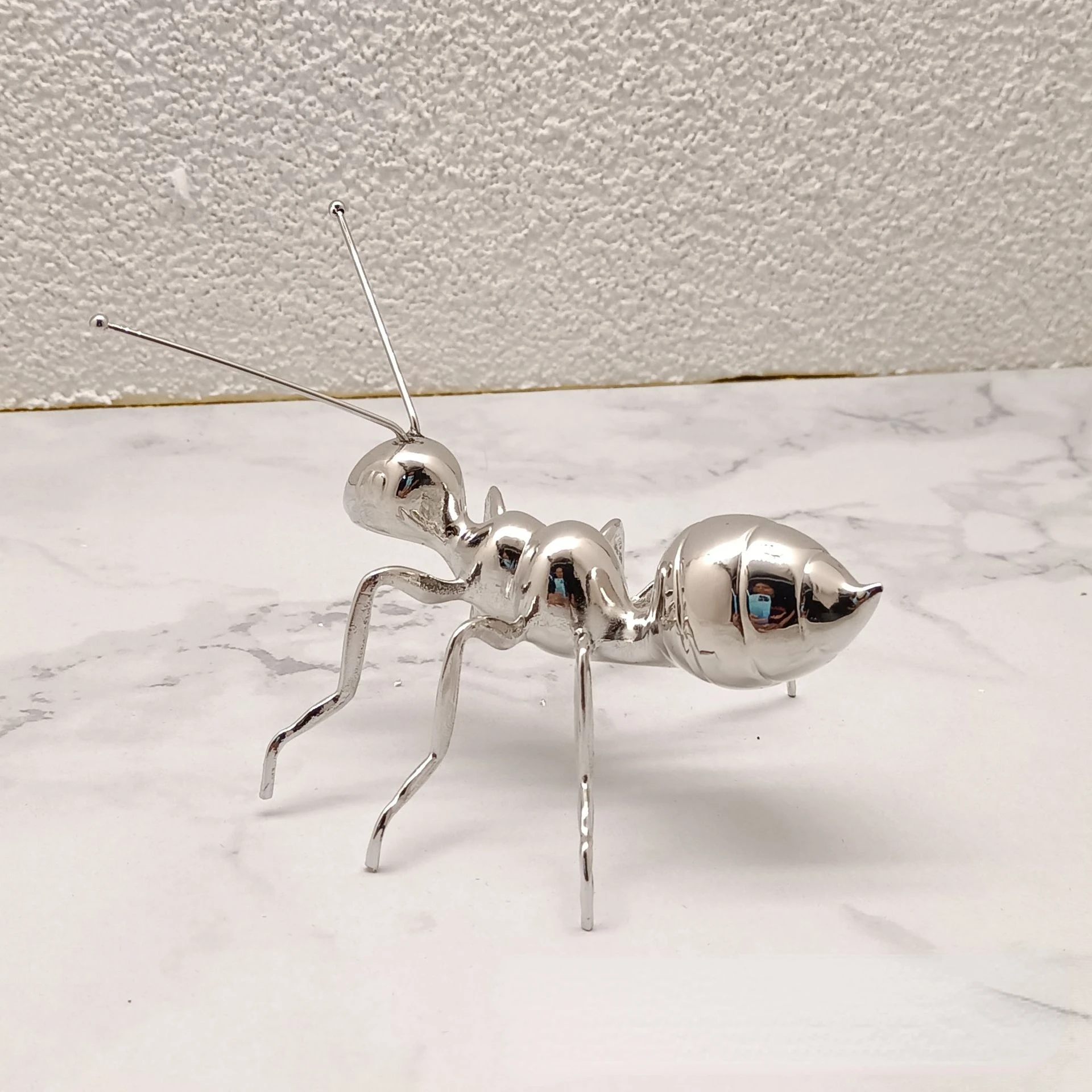 Creative Metal Ants Statue Desktop Ornament Gold Black Ants Figurines Home Decorations Modern Small Ornaments Decoration Crafts