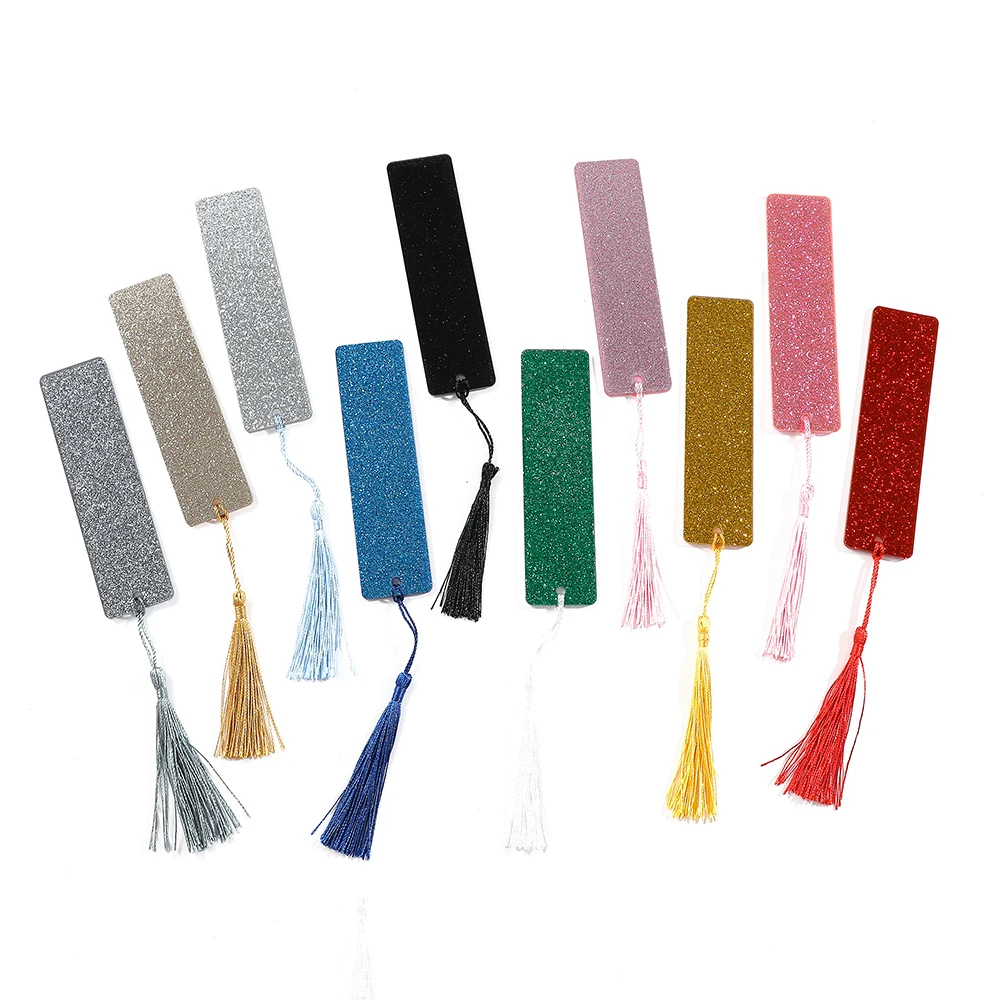 The 1PC Lightweight and Portable Colorful Sparkling Acrylic Bookmark Is an Ideal Gift for Book Lovers, Cartoon Enthusiasts.