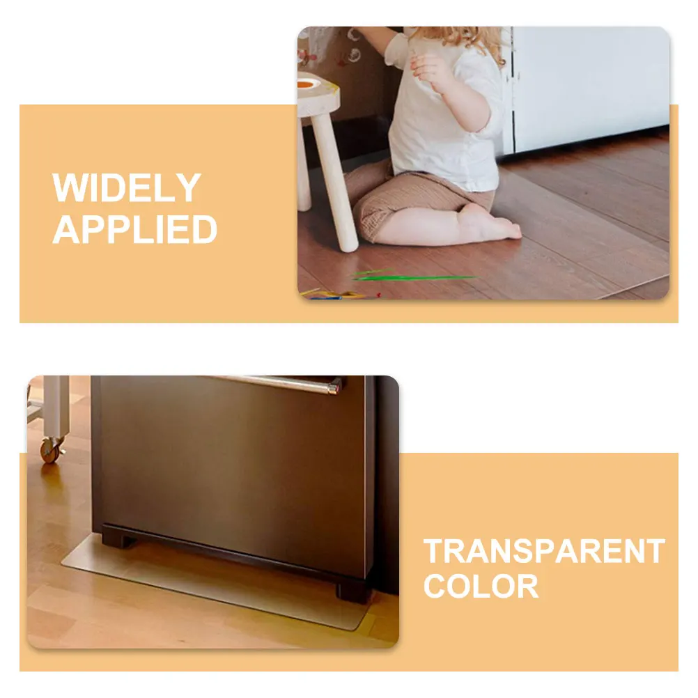 

Transparent PVC Chair Mat 15mm Thick 50x80cm Clear Frosted Anti Skid Floor Protector for Office Carpet Hardwood Furniture