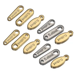 50pcs Stainless Steel End Charms Pendants Connector Gold Color Chain Extension Tail Charm for Jewelry Making DIY Wholesale