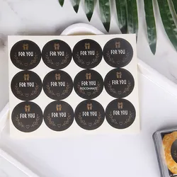 100 Sheets Custom LOGO Printed Self Adhesive Vinyl Stickers A4 Size Glossy Paper Sticker For Bake Cosmetic Gift Packaging Labels