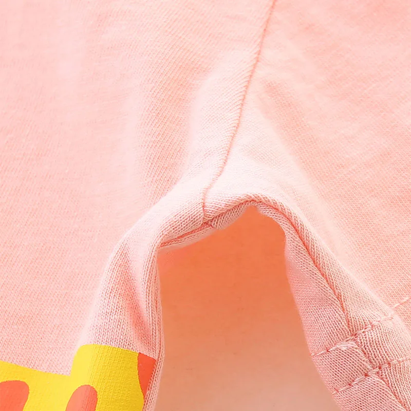 ملابس الأطفال 2025 بلايز الصيف موضة جديدة ملابس الاطفال طفل الفتيات تيز الكرتون الحيوانات تي شيرت القطن