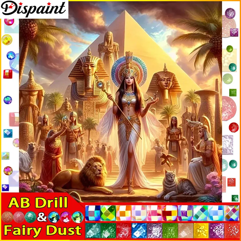 

Dispaint Fairy Dust AB алмазная живопись полная квадратная/круглая дрель 5D DIY "Женщина пустыня" Алмазная вышивка горный хрусталь вышивка крестиком