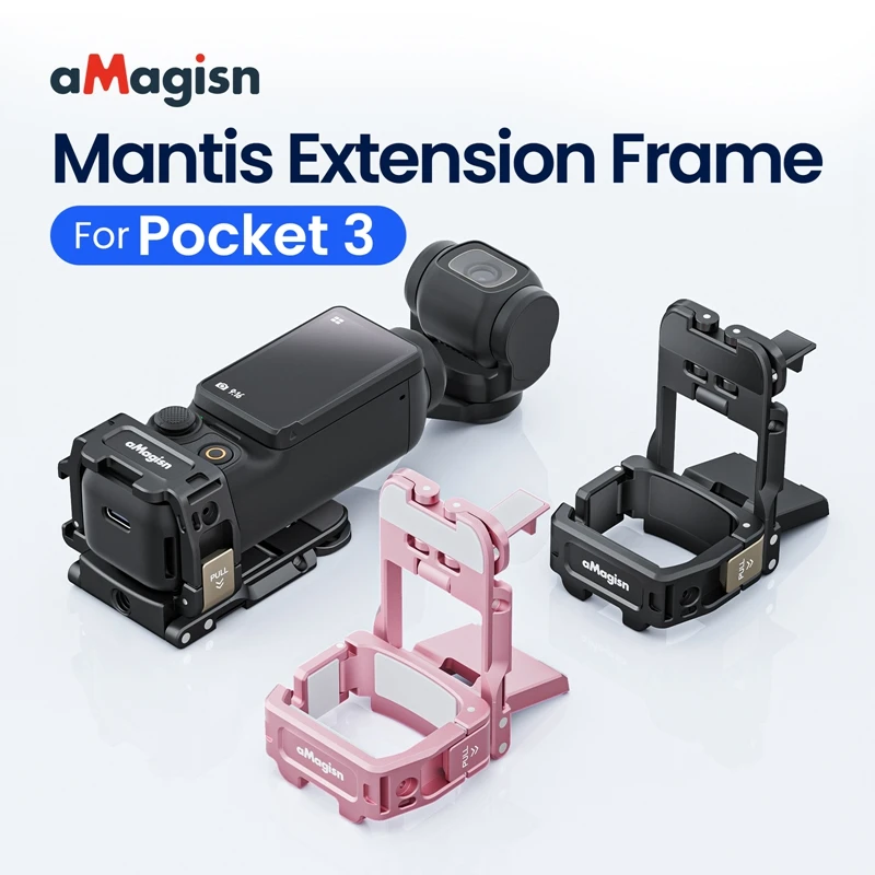 

For DJI Osmo Pocket 3 Camera Mantis Extension Frame Metal Foldable Magnetic Adapter Desktop Mount Base Fixed Shooting Accessory