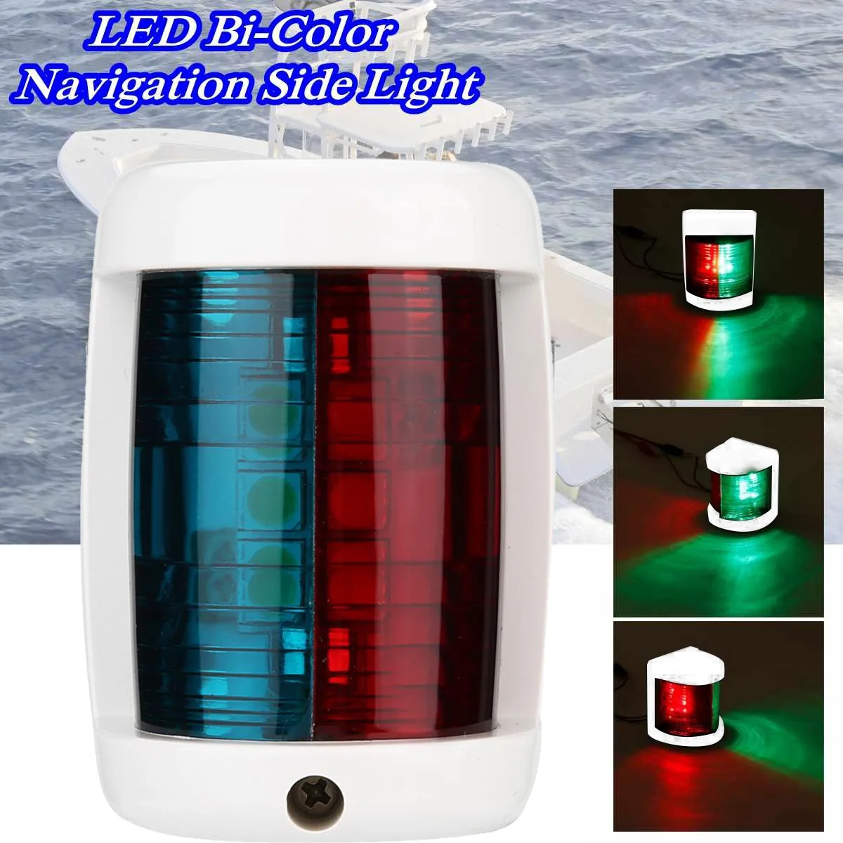 Marine Boat Green Starboard + Red Port Side LED Navigation