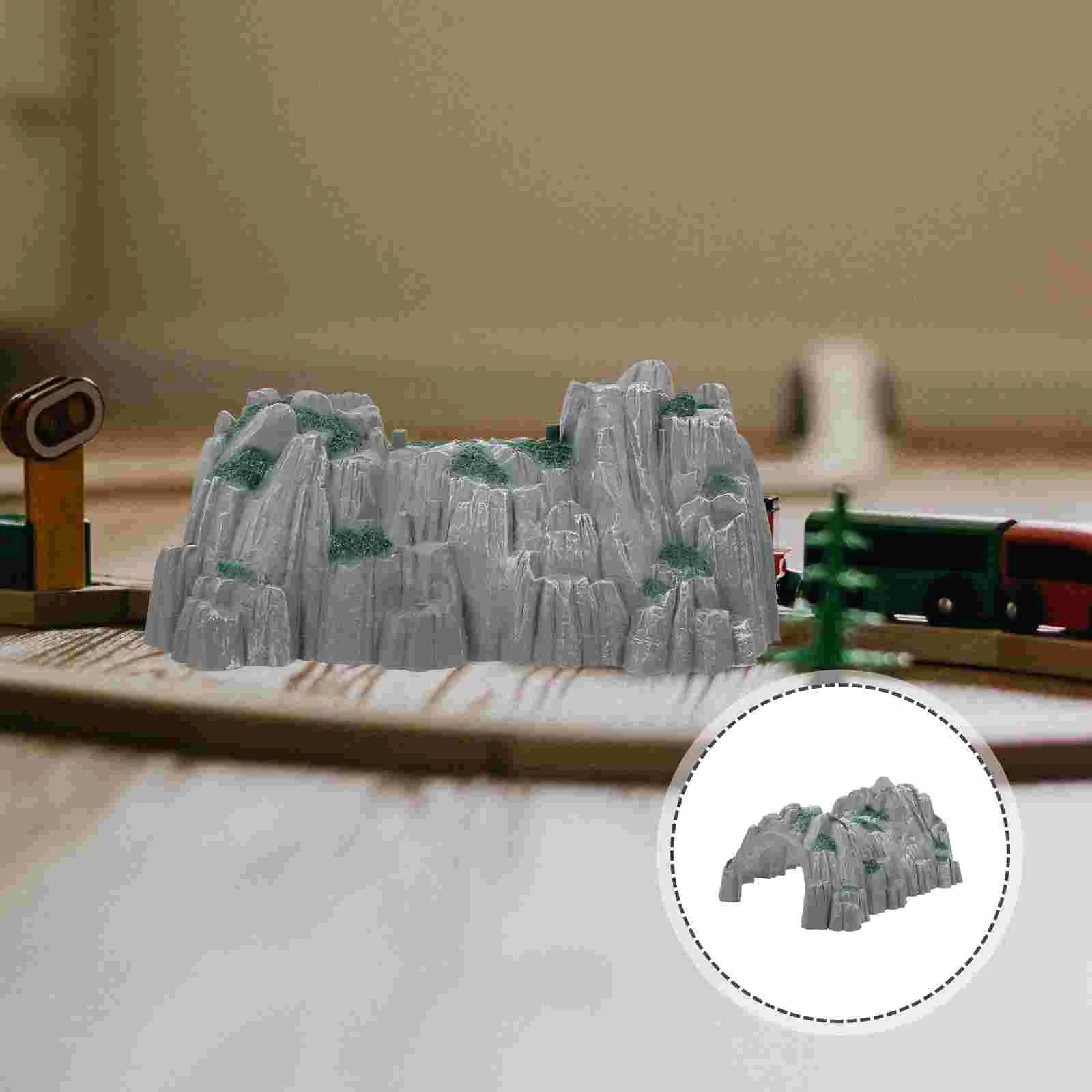 

Model Railway Scenery Artificial Rock Cave Models Train Tunnel for Kids Toy Plastic Games