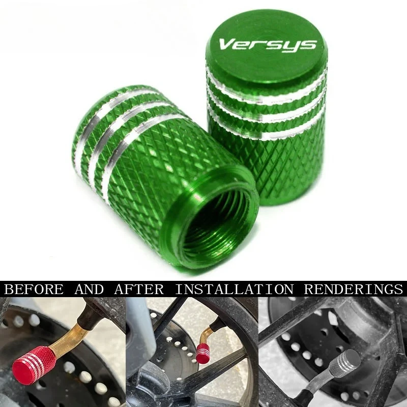 2PCS Motorcycle Accessories Wheel Tire Valve Stem Caps Cover For Versys 650 1000 X300 300X VERSYS1000SE 2020 2021 2022