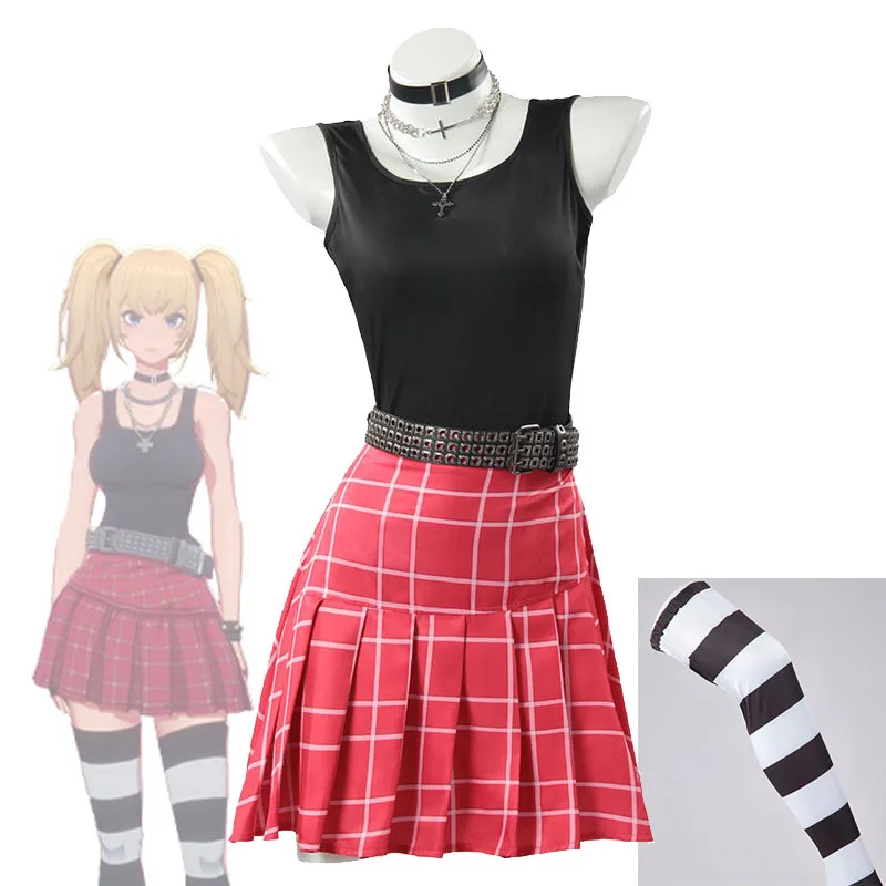 

Виртуальная подруга Ani, карнавальный костюм Grok AI, аниме, виртуальный компаньон, сексуальная майка и короткая юбка для девочек, комплект, карнавальная вечеринка