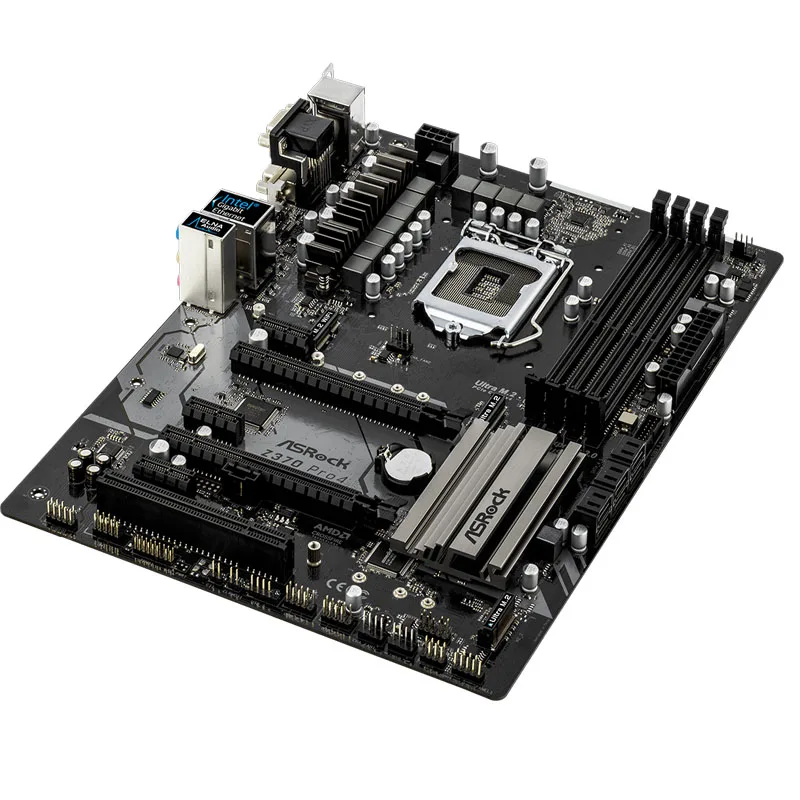 ASRock Z370 Pro4 motherboard, 1151 pin, supports 8/9th generation Intel CPU, dual M.2 interface DDR4 memory, USB3.0