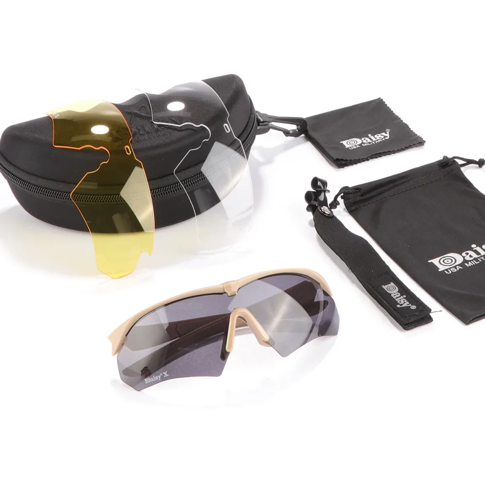 Gafas tácticas protección UV lentes intercambiables Airsoft caza senderismo - imagen 5