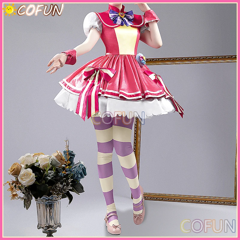 COFUN [Customized] Anime Wonderful Precure! Cure Wonderful Cosplay Costume Gorgeous Dress Uniform Halloween Party Women Outfit