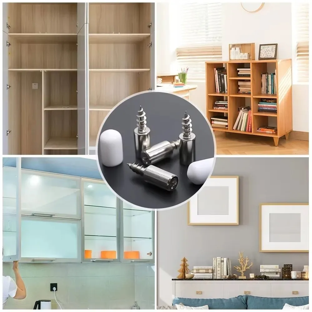 Portable Self Tapping Screws Multifunctional Bracke Integrated Shelf Support Pegs Self-tapping Screws Heavy Duty Floating Shelfs