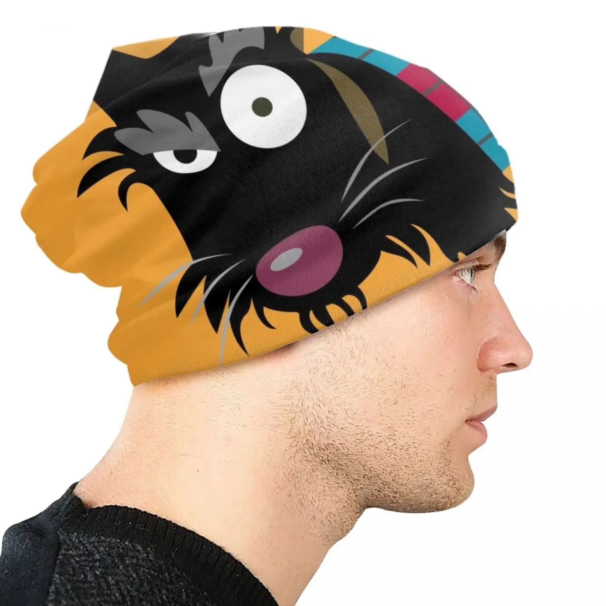 Grappige Scottie Eye Muts Gebreide Mutsen Mannen Vrouwen Mode Unisex Volwassen Schotse Terriër Hond Winter Warme Skullies Muts Caps