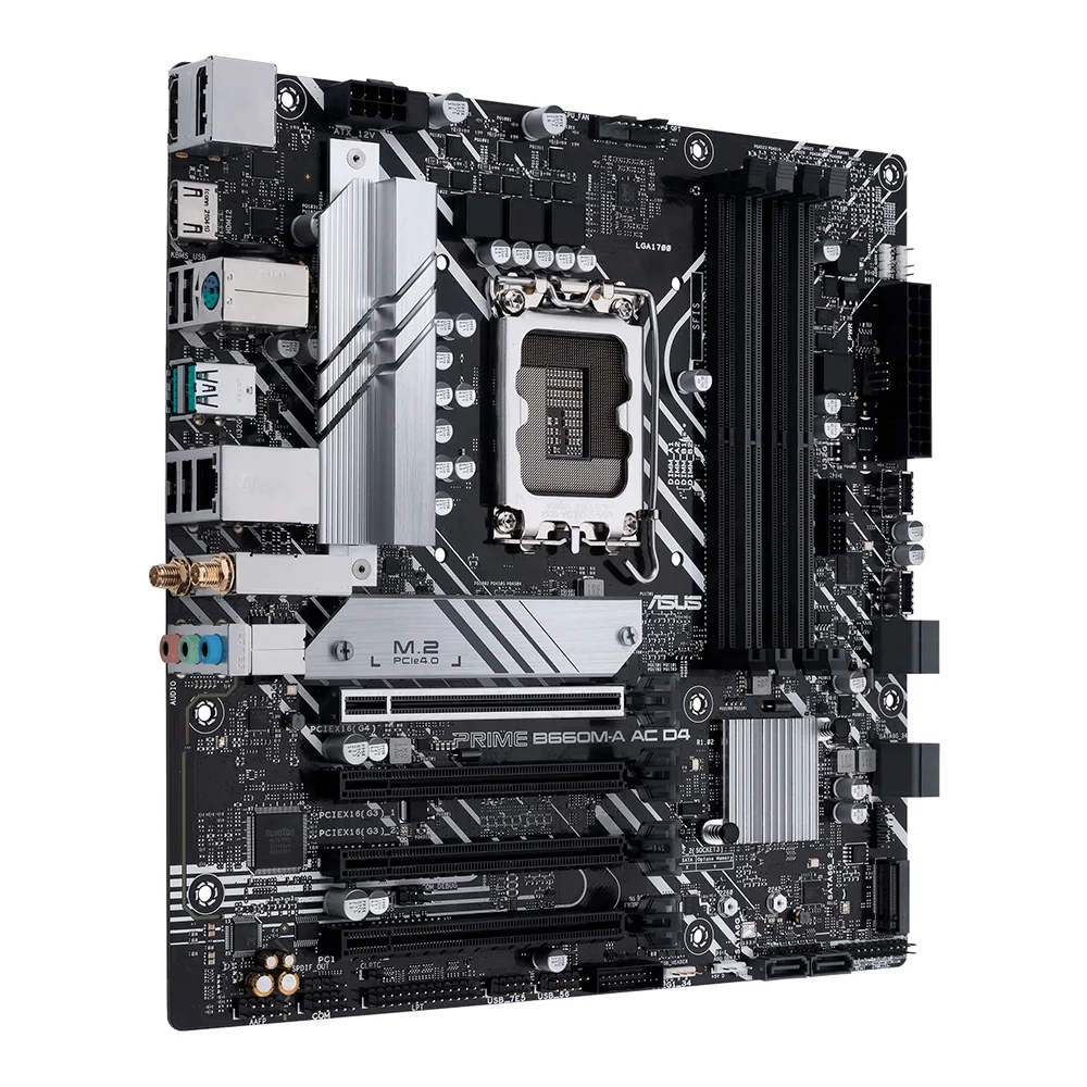 ASUS PRIME B660M-A AC D4 motherboard B660 placa mãe pc LGA 1700 CPU Support i5-12400 i7-12700F i9-12900 ram DDR4 M.2 Micro ATX
