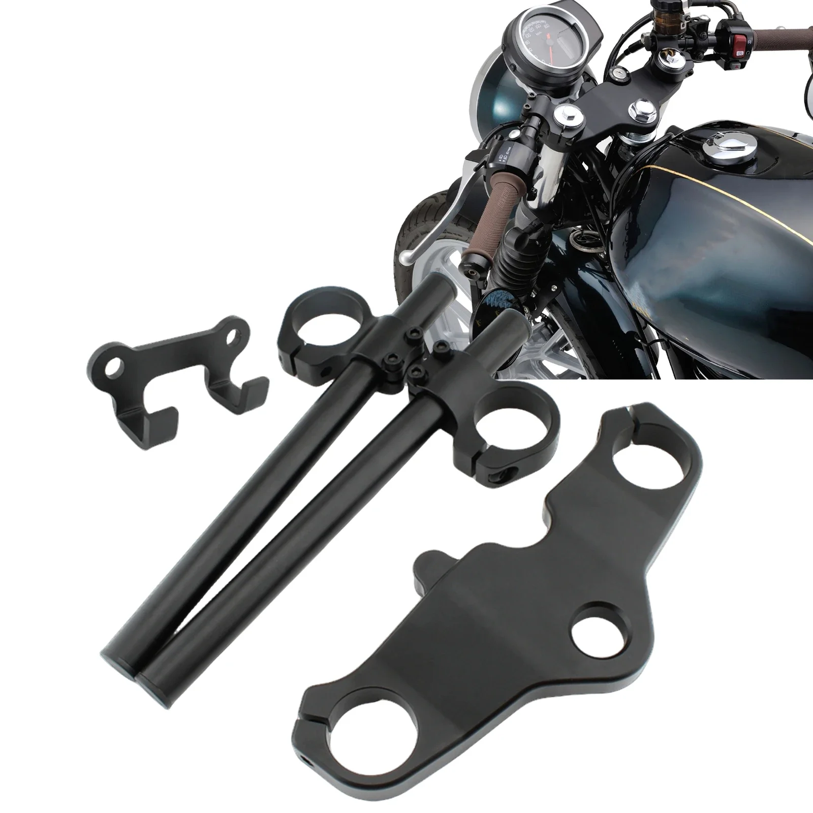 Pop For Honda GB350 GB350S CB350 CB350S 2021-up GB350 NC59 Motorcycle Upper Triple Tree Handlebar Fork Tube Headlight Moved Brac
