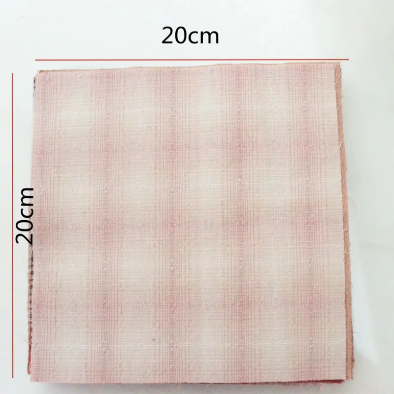 DIY Japan Cotton Cloth  Yarn-dyed fabric,for Sewing Handmade Patchwork Quilting ,Grid Stripe Dot Random 20pcs 20*20cm