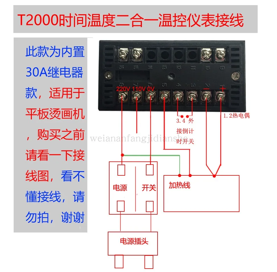 Hot stamping machine, cup baking machine, heat transfer machine, temperature control instrument, cabinet type digital display