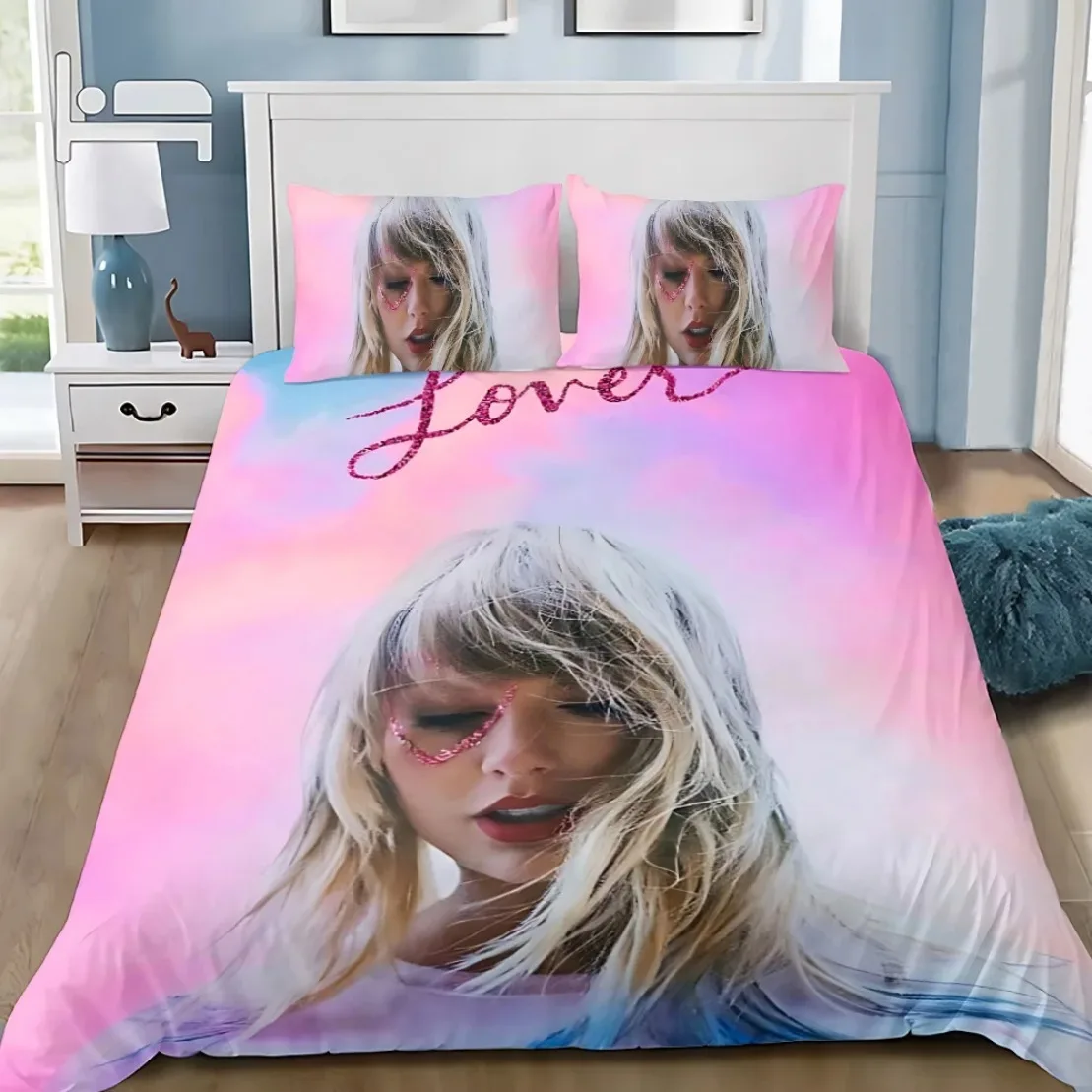 Customisable 3D Print T-Taylors Adult Boy Girl Bedroom Decoration Duvet Cover Pillowcase T-TaylorS S-SwiftS Bedding Set