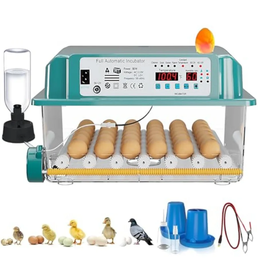 

CoInceptus 36 Eggs Incubators for Hatching EggsEgg Incubator with 4 Automatic Incubate Mode Chicken Incubator with Automatic Eg