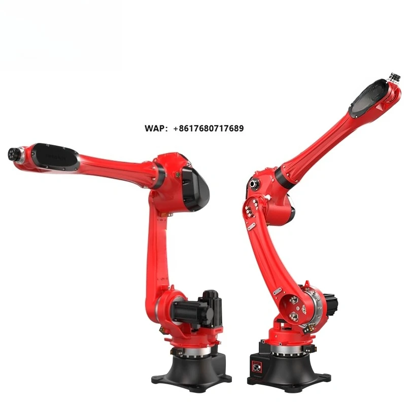Braunte Six-Axis Industrial Spot Welding Robot Arm Motor 10KG Payload 220V 6KW Power Automatic Metal Electric Welding Machine