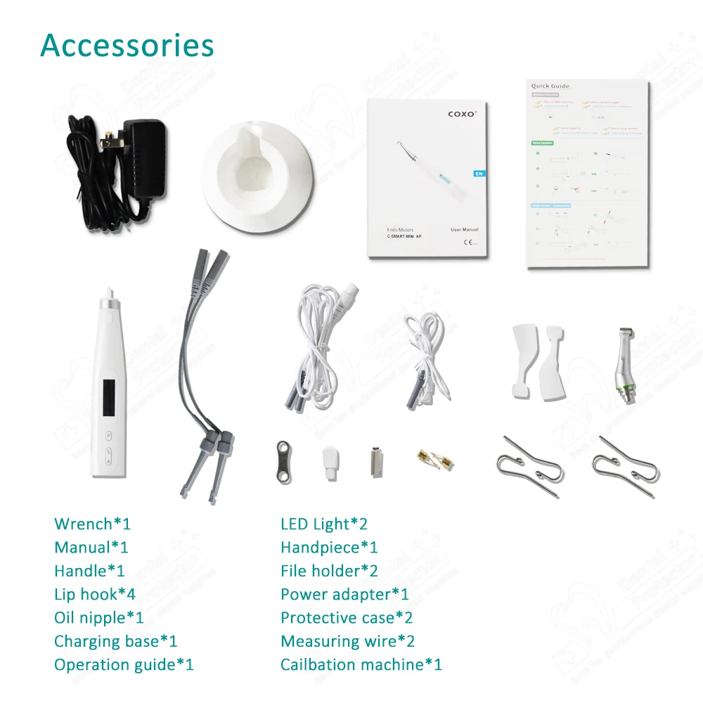 COXO C-Smart Mini AP Dental Endo Motor - Battery Powered Wireless Endodontic System with Built-in Apex Finder for Precise RCT
