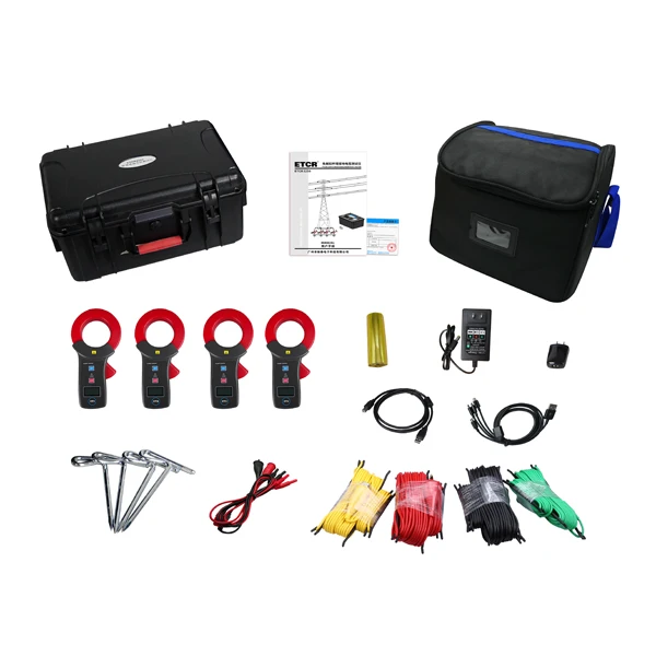 ETCR3250 Non Release Tower Grounding Resistance Tester App Embedded Printer Soil Resistivity Meter 9000kΩm AC Current  Voltage