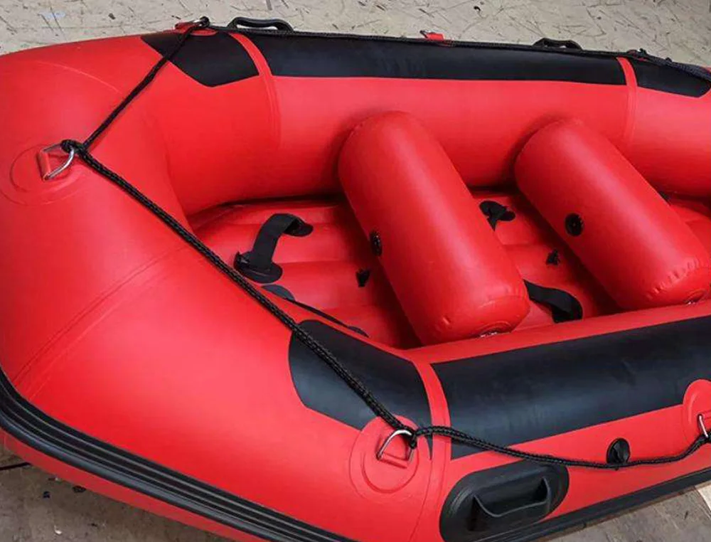 เรือยางล่องแก่งแบบลอยตัวได้เอง ผลิตจากวัสดุไฮพาลอนพีวีซีหนา สำหรับป้องกันน้ำท่วมและกู้ภัย