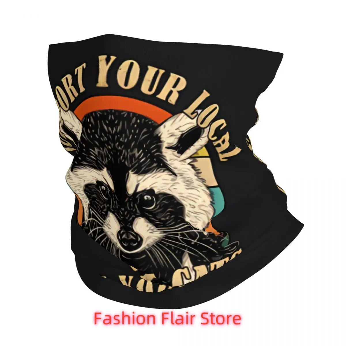 

Raccoon Headband Neck Cycling Tube Scarf Bandana Gaiter All Seasons Unisex